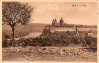 NÖ: Gruß aus Melk an der Donau 1910  Panorama Ansicht